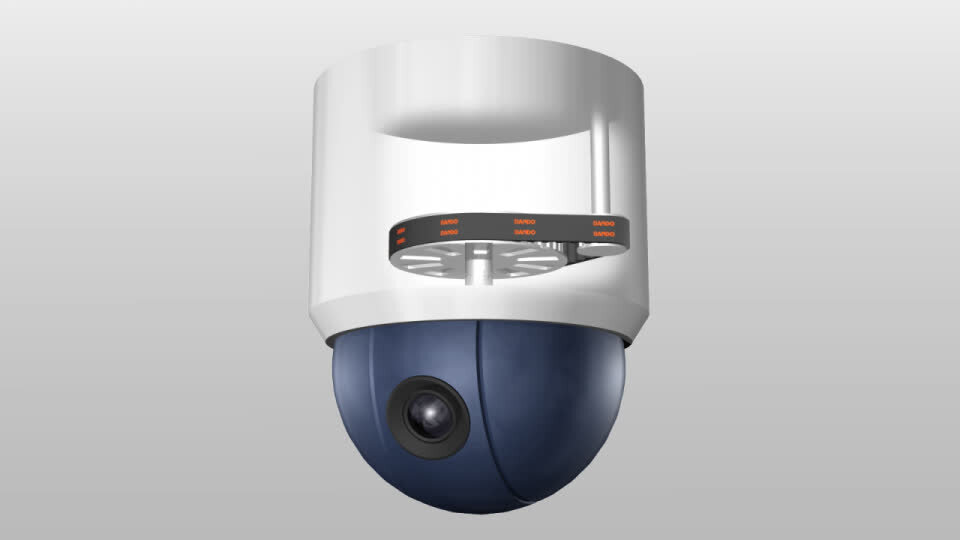 Example of power transmission belt product use in security cameras