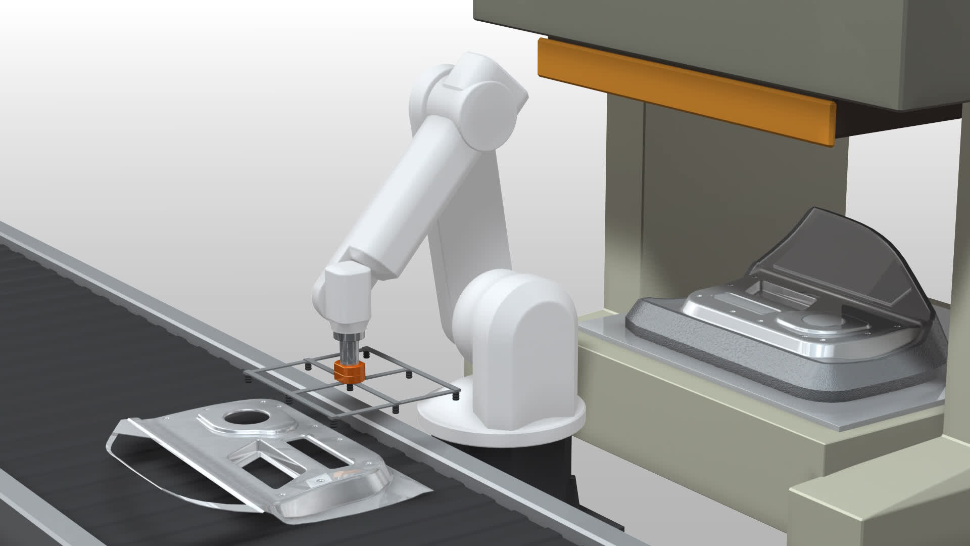 産業用ロボットに使われている伝動ベルトの使用事例