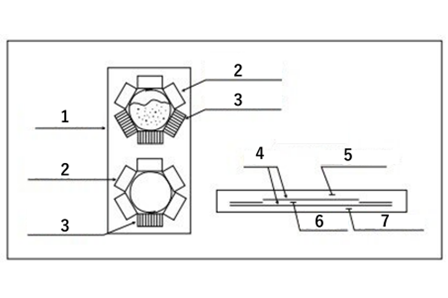 Pipe conveyor belt structure